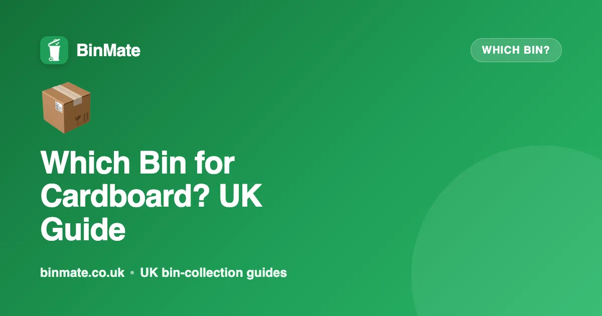 Cardboard Recycling: Which Bin and What Is Accepted