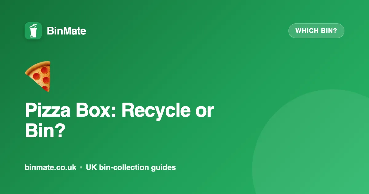 Which Bin Does a Pizza Box Go In?